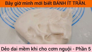 Cách làm Bánh Ít Trần khi cho cơm nguội #5