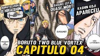 BOMBA! SASUKE ESTA SELADO E QUASE MORTO EM BORUTO TWO BLUE VORTEX CAP 04