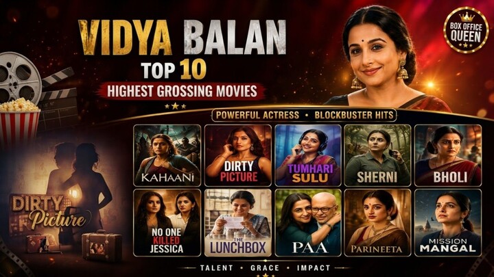 Vidya Balan's Top 10 Highest Grossing Movies 2026