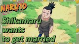 Shikamaru wants to get married