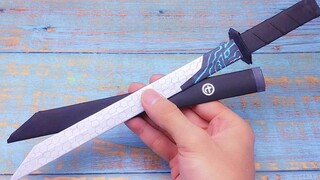 Using paper to make the sword of Assassin Wuliuqi, God restores the magic sword with thousands of bl