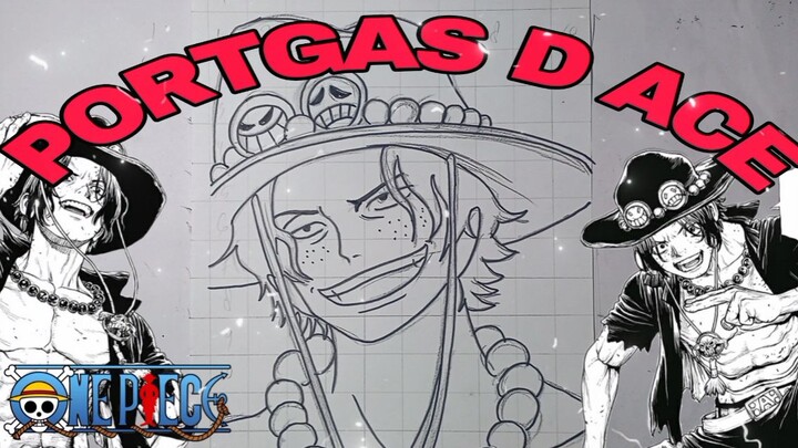 menggambar portgas D ace