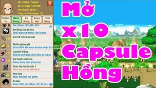 Mở x10 Capsule Hồng Tưởng Thế Nào Ai Ngờ..... ( Ngọc Rồng Online )