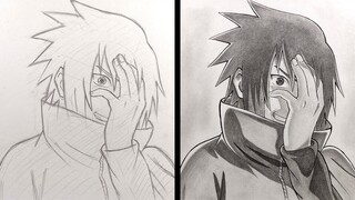 How to Draw Sasuke Uchiha - [Naruto]