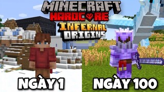 Tóm Tắt 100 Ngày Minecraft Thợ Săn Rồng Sinh Tồn Siêu Khó !!