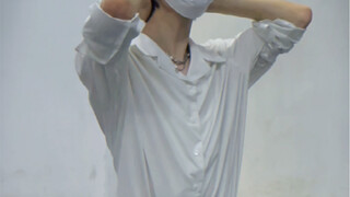 Pure desire white shirt, knees already hurt from kneeling