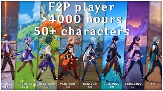 [F2P] All the characters and weapons I got playing Genshin Impact (1.0 - 3.7)