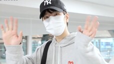 【Stray Kids/金昇玟】打招呼时会爪子开花的灰色团子🍡丨241027 仁川机场到达昇玟cut