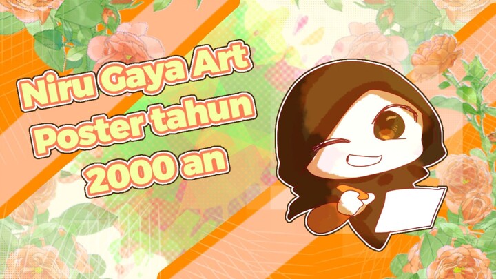 Niru Gaya Art Poster Jepang Tahun 2000 an. Kira kira Berhasil ga yaa?