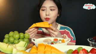Trái cây tươi: dâu, xoài, dưa lưới... phần 2 #anngonmoingay