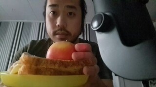 ASMR EATING SOUNDS - SANDWICH WITH CHEESE