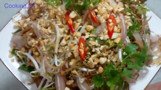 MÓN NỘM TAI HEO KẾT HỢP CÙNG HOA CHUỐI - Bật mí công thức pha nước trộn nộm ngon nhất/By Cooking DT