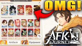 INSANE F2P AFK JOURNEY ACCOUNT!!!! (progress with no LUCK!)