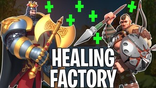 HEALING FACTORY ! Best combo to fight barbarians - Rise of Civilizations #46