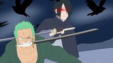 If Sasuke met Zoro | Sasuke Vs Zoro 1v1 Fight Scene |1080p