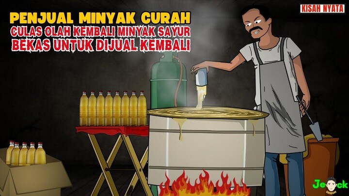 AZAB PENJUAL MINYAK CURAH CURANG PAKAI MINYAK SAYUR BEKAS UNTUK DIOLAH KEMBA