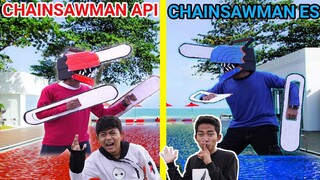 SEMBUNYI SEMBUNYIAN DARI CHAINSAWMAN API VS CHAINSAWMAN ES PART 2 DIKOLAM RENANG?! Mikael TubeHD