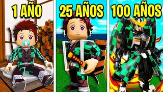 ¡100 AÑOS como DEMON SLAYER! (Roblox)