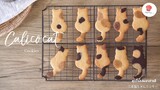 คุกกี้น้องแมวสามสี/ Calico cat cookies/ 三毛猫ちゃんクッキー