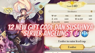 12 GIFT CODE TERBARU DAN ARENA DI ANGELING SERVER 1 YANG KERAD - RAGNAROK ARENA