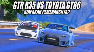 EPIC!! NISSAN GTR R35 VS TOYOTA GT86 SIAPAKAH PEMENANGNYA?? - GTA V ROLEPLAY