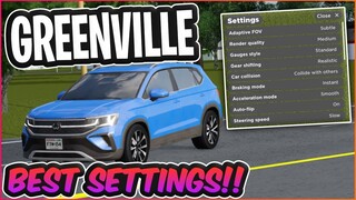 BEST SETTINGS FOR GREENVILLE!! || Greenville ROBLOX