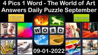 4 Pics 1 Word - The World of Art - 01 September 2022 - Answer Daily Puzzle + Bonus Puzzle