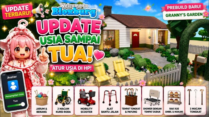 New Update Bikin Bloxburg Makin Realistis?? Bisa Tua Sampai Ada Item Orangtua Juga??