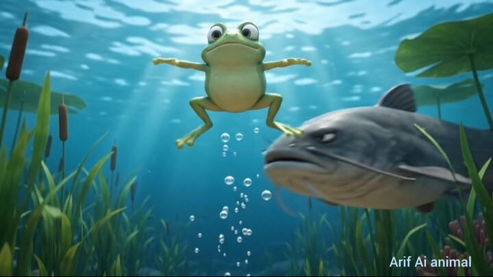 Unluckiest frog in the world! 😂🐸⚡