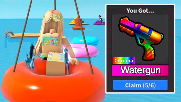 Spending $8,742,920 For New WATERGUN.. (Roblox Murder Mystery 2)