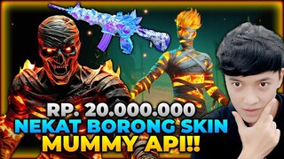 NEKAT BORONG SKIN MUMMY API DAN M4 MUMMY BIRU SENILAI RP 20.000.000?! WOW HOKI BANGET - PUBG MOBILE