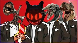 SIREN HEAD & CARTOON CAT & SKULL CRAWLER & T-REX - Coffin Dance X Baby Shark COVER