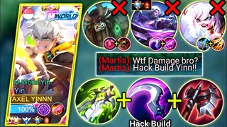 YIN VS MARTIS AND PRO THAMUZ IN SIDELANE | YIN BEST BUILD & EMBLEM 2023 | MOBILE LEGENDS