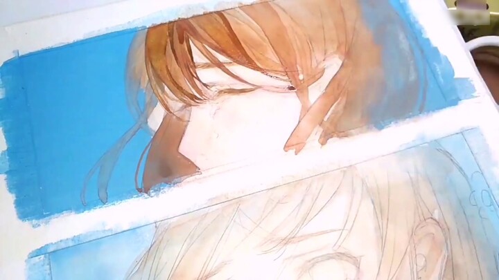 【Watercolor Eyes】Cracked! Caught off guard! Does saving work? Draw to the end! Put down your paintbr