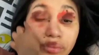 【cardib】看得出来，卡子是真的很宠爱烤雀儿。这妆容把卡老师都整无语了