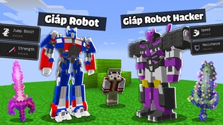 Minecraft Bedwars, Sở Hữu Giáp Robot Noob Và Hacker Siêu Vip Và Vũ Khí Robot Troll Noob Team