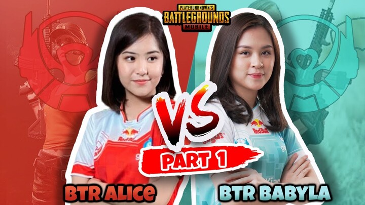 FUNMATCH - BTR ALICE VS BTR BABYLA PART 1! - PUBG Mobile Indonesia