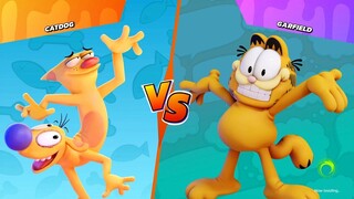 Pertarungan Antara Kucing n Anjing - Nickelodeon All-Star Brawl