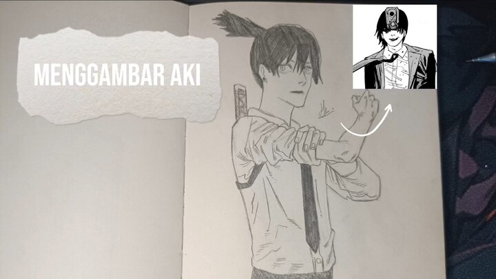 Menggambar Aki | Chainsaw Man