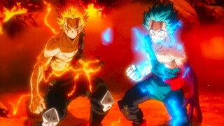 僕のヒーローアカデミア! Deku and Bakugo get very MAD and want to beat Nine! デクとバクゴはとても怒ってナインを倒したい