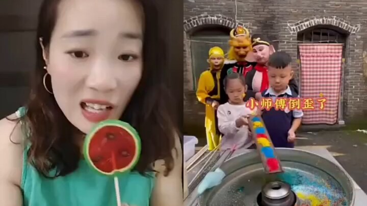 Kẹo bông gòn do em trai làm, ngon quá.