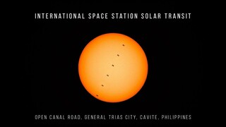 Space Station Caught Passing in Front of the Sun - Cavite, Philippines