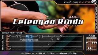 Fiersa besari - Celengan rindu - Fingerstyle Guitar Cover + TABS Tutorial