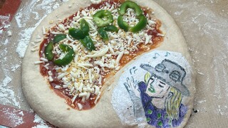 pizza phô mai với gero