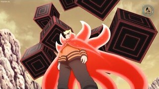 Naruto sacrifices Kurama and activates Baryon Mode for 1 minute to defeat Jigen