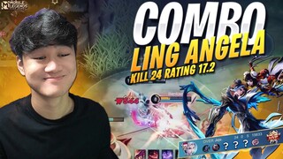 COMBO INI MEMATIKAN LING ANGELA KILL 24 RATING 17.2 ! USER ASSASIN WAJIB NONTON - Mobile Legends