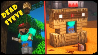 Minecraft:10 Ways to Make Steve Look Dead | Minecraft Build Hack