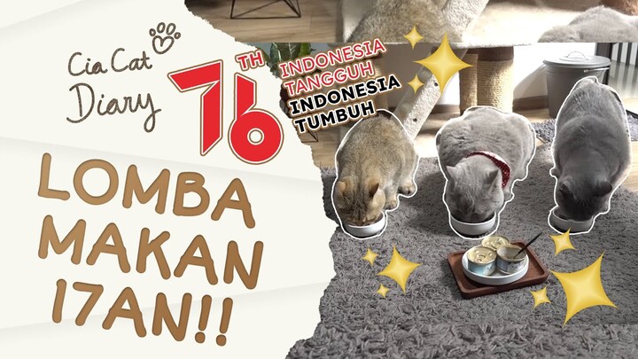 HUT RI 76 Lomba Makan Kucing! Cia Cat Diary