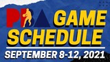 PBA GAME SCHEDULE SEPTEMBER 8 TO SEPTEMBER 12, 2021 | 2021 PBA PHILIPPINE CUP