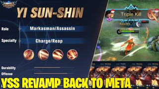 TIPS & PENJELASAN YI SUN SHIN FINAL REVAMP - MARKSMAN ASSASSIN YANG SIAP MASUK META! MOBILE LEGENDS